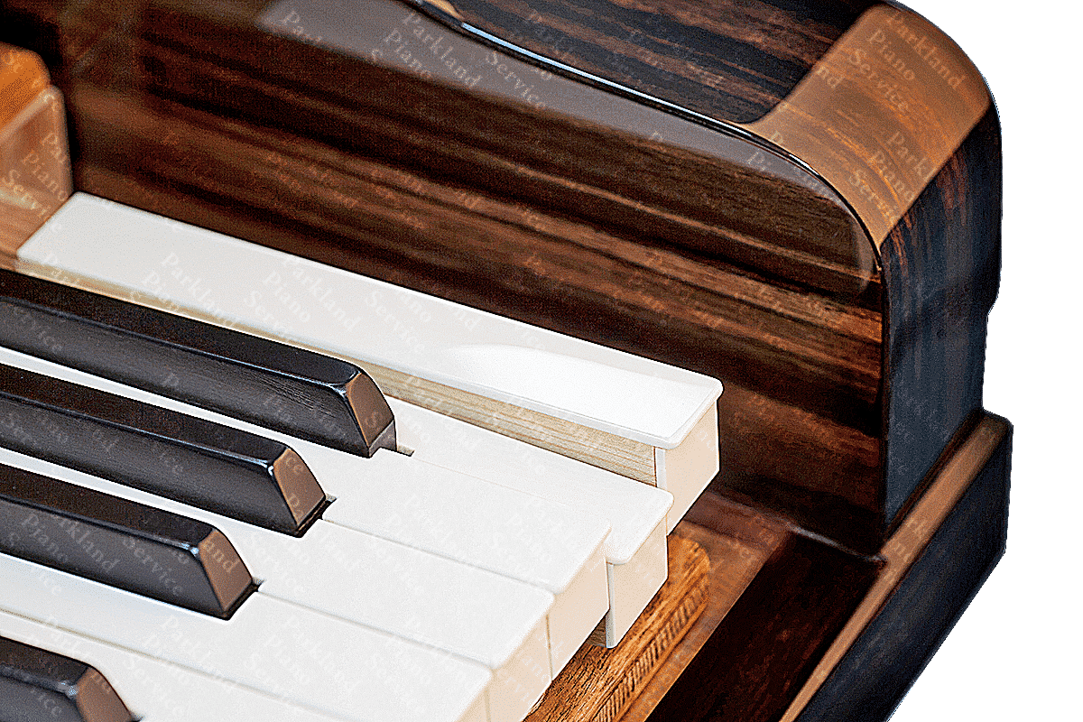 Rebuilt piano in high-gloss polyester